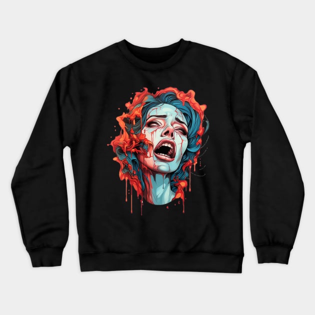 Anguish Crewneck Sweatshirt by Jason's Finery